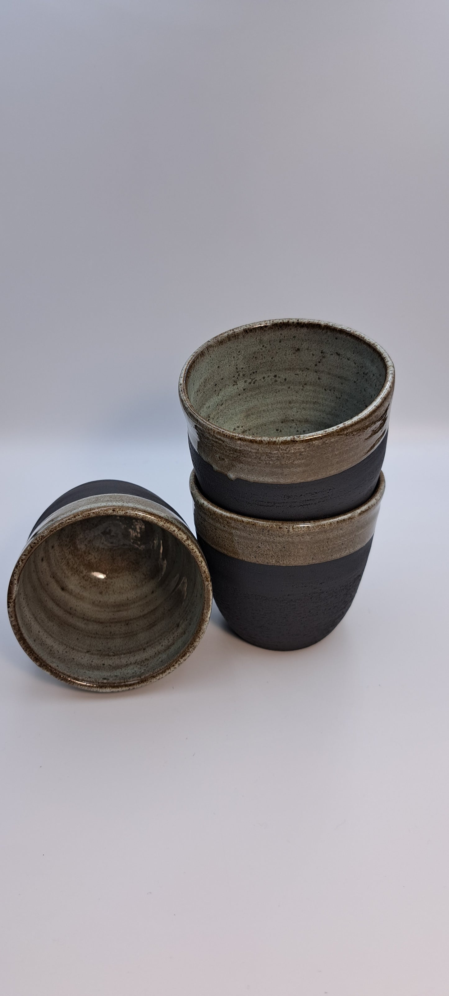 Zwart met blauw